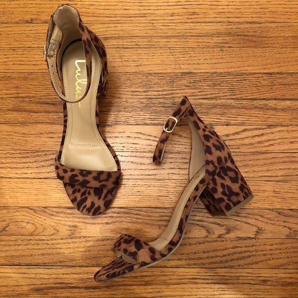 Lulus Shoes - Lulu’s leopard mini block heel